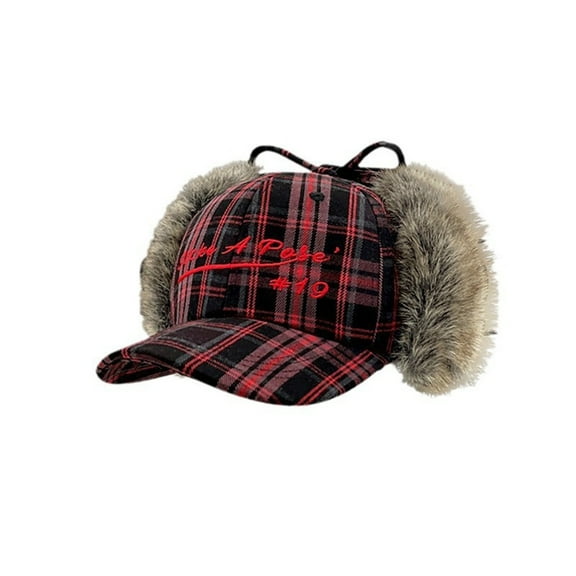 Furry Earflap Hat Adjustable Baseball Hat Women Earflap Novelty Headwear