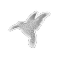 Hummingbird Floral Silicone Freshie Mold 4.1x3.1x1 Aroma Beads Oven Safe Summer Bird Unique Animal Cardstock Cut Outs Flowers Hibiscus