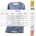thumbnail image 3 of Wowcloth Womens Fleece-Lined Thermal Shirt with Letter Print and Round Neck, Long Sleeve Thickened Warm Base Layer for Autumn Winter Indoor Outdoor Wear, 3 of 9