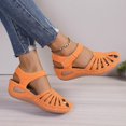 thumbnail image 2 of Women's Orthopedic Slope Heel Sandals 2025 Closed Toe Solid Color Fashion Breathable Casual Low Heel Slope Heel Shoes, 2 of 5