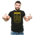 thumbnail image 2 of Mens Romania Patriotic Flag Shirt Romania National Flag Logo Country Tee Coat Of Arms Shirt (XX-Large Grey), 2 of 6