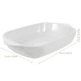 thumbnail image 4 of Miangastore 1Pc Ceramic Binaural Baking Tray Salad Fruit Bowl Rice Plate Cake Plate, 4 of 9