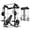Power Cage-Black/Weight Bench/Barbell/Plates-Black(160LB), variant on MITONOS Wall Mounted Folding Squat Rack,1200 LBS Power Rack with Dual Independent Pulley System, 5 Adjustable Modes, Functional Trainer for Space Saving Home Gym,Black