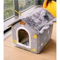 thumbnail image 6 of Dog House Indoor Puppy Cave Cat Nest Kennel Pet Bed Portable Memory Sponge Foldable Houses with Cushion, 6 of 9