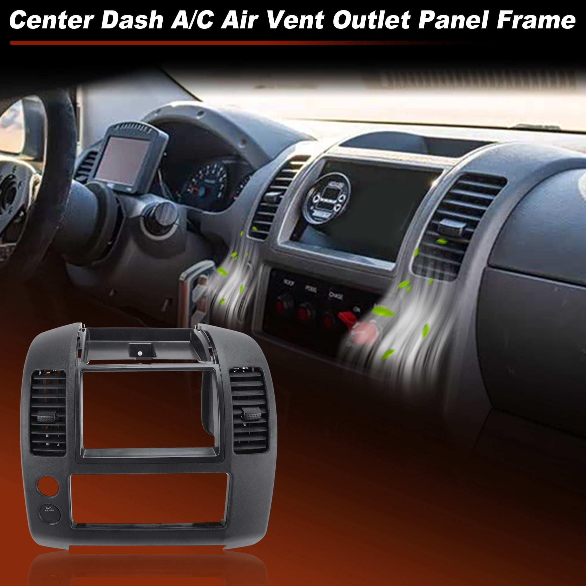 Unique Bargains Center A/C Dash Air Vent Trim Panel for Nissan Frontier 2006-2017