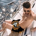 thumbnail image 2 of luoweisi Men's Beach Shorts Quick Dry Swim Trunks with Mesh Lining Sunflower Unicorn S, 2 of 5