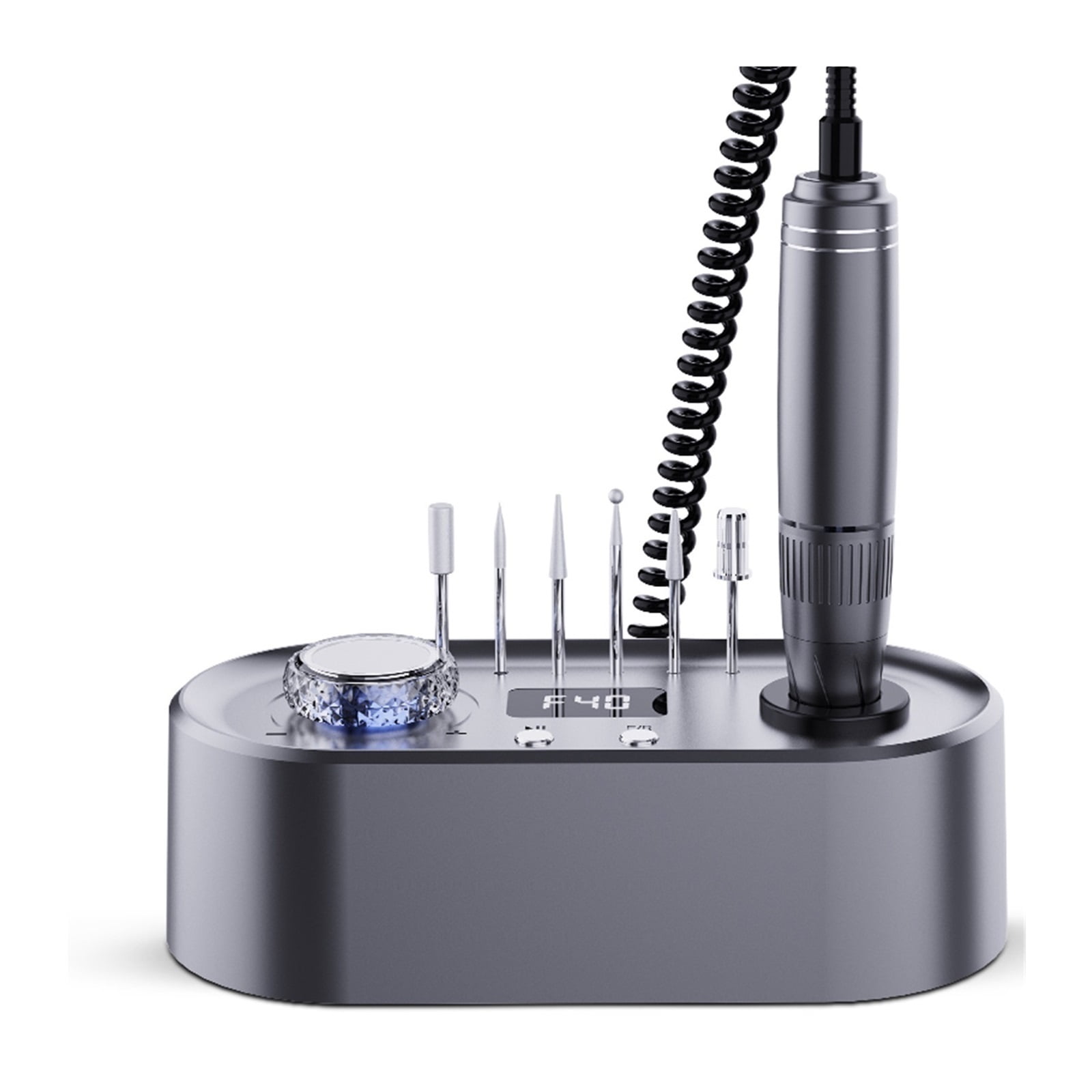 40000RPM Electric Nail Drill Machine, Professional Nail File with LCD Speed Display Manicure & Pedicure Efile Drill for Acrylic Nails