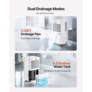 30 Pints Dehumidifier for Home and Basement, Quiet 38dB Operation, Smart Auto/Continuous/Sleep Modes, LED Display, Dual Drainage Options with Hose or Tank, Ideal for Bedrooms, Living Rooms