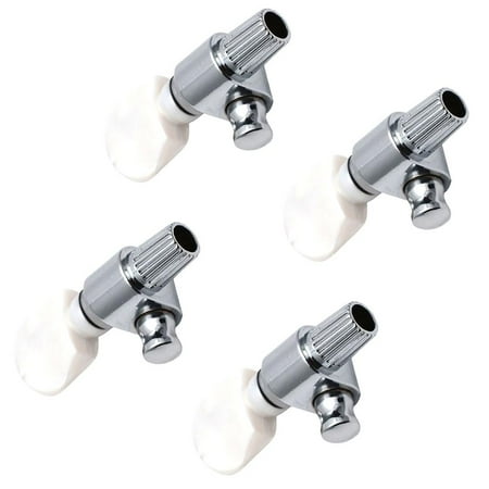 4x 5th String Banjo Tuning Peg with White Pearl Button for Banjo Parts