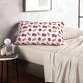 thumbnail image 6 of Sikiie Strawberry Print Plush Pillow Cover, Wrinkle-proof and Stain-resistant Pillow Protector without Pillow Core, Home Decoration-20"x30", 6 of 6