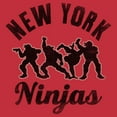 thumbnail image 2 of Men's Teenage Mutant Ninja Turtles Distressed New York Ninja Silhouettes Sweatshirt Red Large, 2 of 4