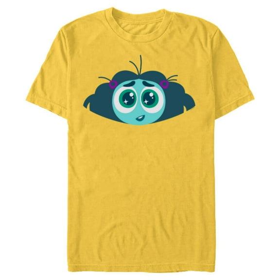 Disney and Pixar’s Inside Out 2 Envy Big Face Costume- Short Sleeve Blended T-Shirt for Adults - Customized-Yellow