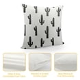 thumbnail image 4 of COMIO  Black &amp; White Cactus Super Soft Home Office Decor Throw Pillow Case Cushion Cover for Couch Sofa Bed Chair, 4 of 5