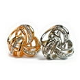 thumbnail image 3 of FOMIYES Golden Rhinestone 3 Ring Scarf Clip Durable Alloy for Elegant Wear, 3 of 3