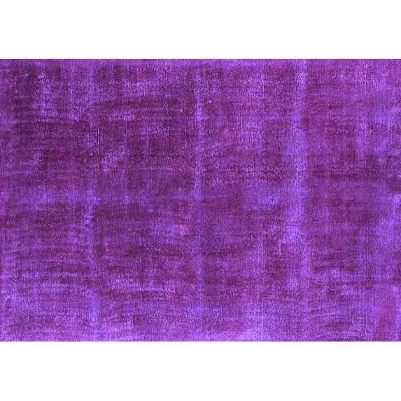 Ahgly Company Indoor Rectangle Oriental Purple Industrial Area Rugs, 8' x 10'