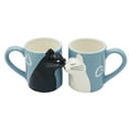 thumbnail image 1 of XIANXIAN Juego de tazas de café con diseño de gato para parejas, regalo a juego, regalo de compromiso para parejas, regalo de aniversario, tazas lindas, taza de gato para amantes de los gatos, 1 of 8
