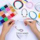 thumbnail image 4 of 2025 Kit de fabricación de pulseras de cuentas de arcilla para principiantes, 7000 Uds., cuentas planas de arcilla polimérica Preppy con Kit de dijes para fabricación de joyas, 4 of 5