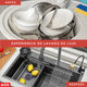 thumbnail image 2 of Fregadero de Cocina de Acero Inoxidable OKAERI con Accesorios Negro, 2 of 5