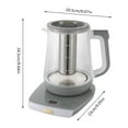 thumbnail image 2 of DUYIWAA 1.8L/0.48gal Electric Tea Kettle Tabletop Glass Water Boiler Tea Maker Pot with Tea Strainer & Egg Holder, 2 of 24