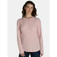 thumbnail image 4 of Time and Tru Women’s Essential Thermal T-Shirt with Long Sleeves, Sizes XS-XXXL, 4 of 5