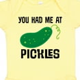 thumbnail image 4 of Inktastic You Had Me at Pickles Boys or Girls Baby Bodysuit, 4 of 5