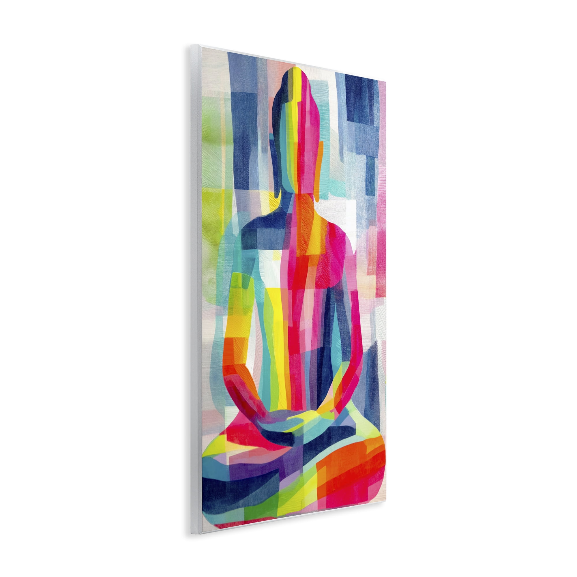 Stupell Industries Geometric Buddha In Spectrum Wall Plaque Art, design by Chromatic Storm Studio