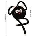 thumbnail image 3 of Funny Cat Plush Pillow Long Bendable Limbs Soft Stuffed Animal Cute Character Plush Toys Cuddle Cushion for Home Bedroom Decor Playtime Gift for Student and Adults White 1 Pack, 3 of 9