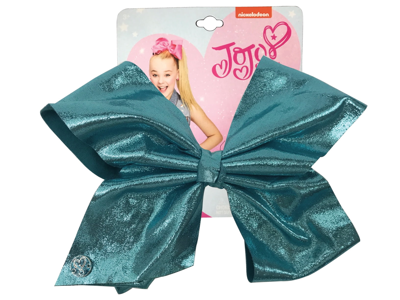 JoJo Siwa Shiny Turquoise Glitter Hair Bow - Walmart.com