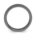 thumbnail image 2 of Sterling Silver Stackable Expressions Black-plated Ring - Size 9, 2 of 3
