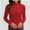 Red, variant on T-Shirt Women Long Sleeve Mock Neck Slim Fit Tops Base Layer Soft Lightweight Stretch Undershirts