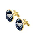 thumbnail image 2 of Polar Bear Elegant Men's Cufflinks Set, for Formal Attire, Crafted with Durable Stainless Steel, Ideal for Business Meetings and Special Occasions, 2 of 6