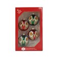 thumbnail image 4 of Holiday Time Dia 65mm 4Ct Owl Glass Ornament, 4 of 5