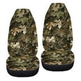 thumbnail image 6 of ZIATUBLE Camo Hunting Car Seat Dust Cover Soft Front Auto Seat Cover 2 Piece Washable High Bucket Seat Covers Interior Vehicle Seat Protectors Car Accessories Universal for Cars SUV Trucks, 6 of 7