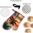 thumbnail image 4 of Tropical Beach Palm Tree Print Oven Mitts and Pot Holders Sets 4 Piece Set Kitchen Women Men Cooking Baking Microwave Heat Resistant, 4 of 6
