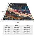 thumbnail image 3 of Pofeuu Abstract Peacock Painting Print Ultra-Soft Micro Fleece Blanket,for Bed Or Sofa,All Season Throw Blankets Flannel Blanket-80"x60", 3 of 7