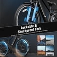 thumbnail image 5 of YareYi Roamer 26" Electric Bike for Adults, 750W Rated Motor Commuter Ebike with 48V 11Ah Removable Battery, 62-Mile Range, 28 MPH, 7-Speed, Black, 5 of 8