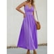 thumbnail image 2 of Vestido largo CUPSHE con cuello en V torcido sin mangas y recorte morado, 2 of 7