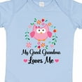 thumbnail image 4 of Inktastic My Great Grandma Loves Me Owl Girls Baby Bodysuit, 4 of 5