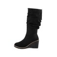 thumbnail image 2 of Bota Alta Color Negro Con Plataforma 8Cm Mundo Terra 030254, 2 of 3
