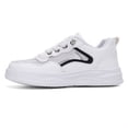 thumbnail image 5 of YAZI Boys Girls White Sneakers High Top Walking Shoes (Toddler Little Big Kid), 5 of 7