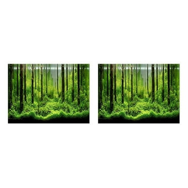 Adhesive Underwater Background Poster Backdrop Decor Aper Underwater World Decorative Sticker Fish Tank S