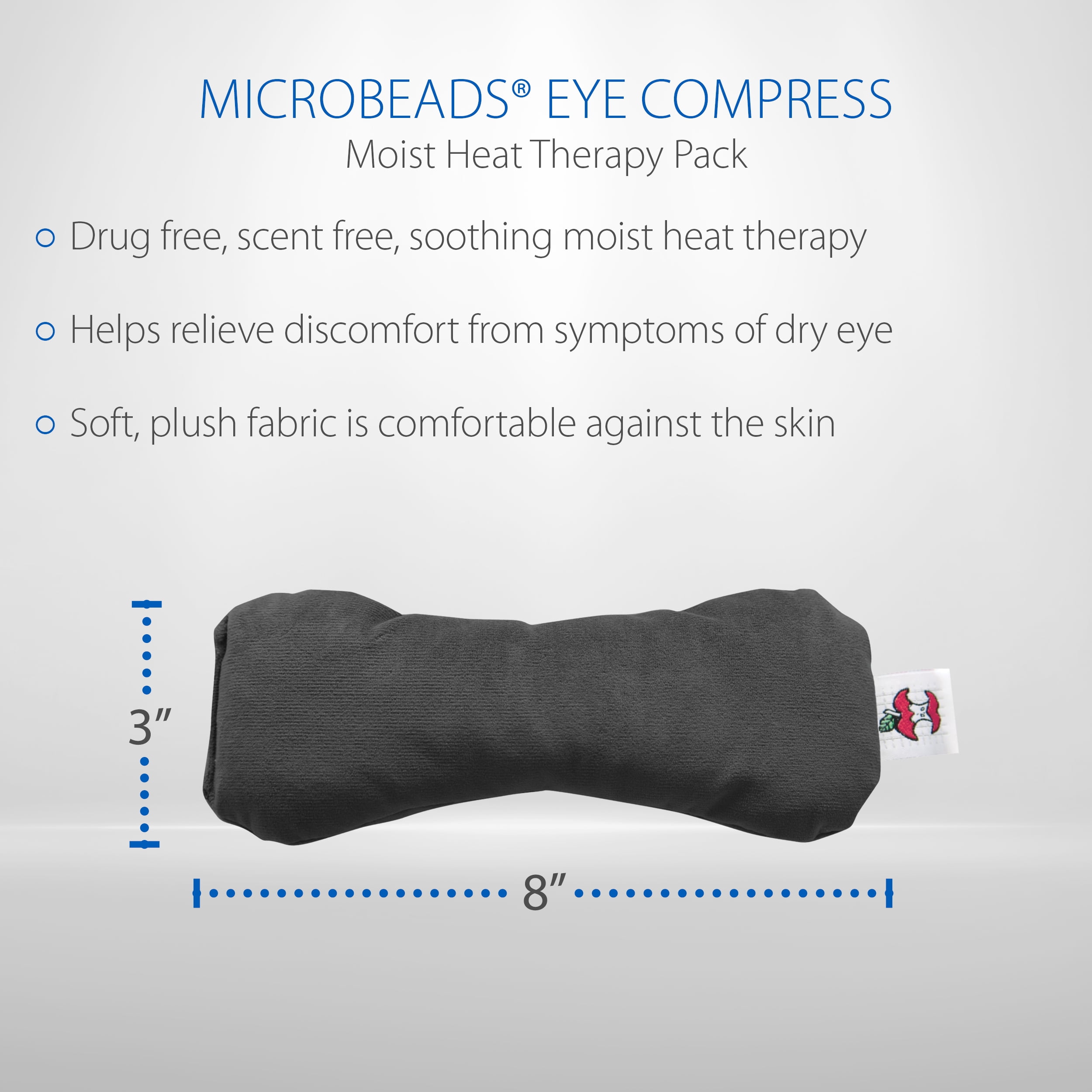 Core Products MicroBeads Eye Compress Moist Heat Therapy Pack - Gray