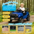 thumbnail image 7 of Xuanlur 12V Kids Electric Vehicles for Kids, Ride on Toys w/Parent Remote Control,USB, Music, LED Lights, Bluetooth, Gift for Boys Girls (Blue), 7 of 7