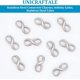 thumbnail image 4 of 25 piezas de dijes de eslabón infinito de acero inoxidable 304, conectores circulares para pulseras y joyería, orificio de 6 x 3 mm., 4 of 6