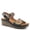 BLACK MULTI, variant on Spring Step L'Artiste Women's Roshni Hand-Painted Floral Leather Wedge Slingback Sandals