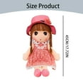 thumbnail image 3 of BINGLI Soft Baby Doll with Clothes, 17.7 Cute Rag Doll Ragdoll Plush Stuffed Toy with Hat Skirt Handmade Princess Plush Toy Baby Girls Sleeping Partner Doll Xmas Birthday Gift, 3 of 9