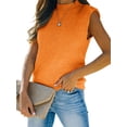 thumbnail image 1 of ZAXARRA Débardeurs en Tricot d'Été pour Femmes Col Rond Sans Manches, Couleur Unie, 1 of 4