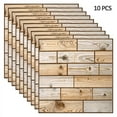 thumbnail image 2 of 3D PVC Thick Tile Wall Stickers Splash-Proof Imitation Wood Peel & Stick Wall Panel Stickers Home Decor, 2 of 6