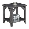 thumbnail image 1 of Convenience Concepts Table d'Appoint Winston avec Étagère en Finition Bois Gris Vieilli, 1 of 4