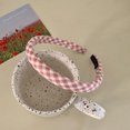 thumbnail image 1 of Diadema plisada sencilla para mujer, diadema de alta gama, diadema fina de satén para verano, accesorios para el cabello con sello para lavar el rostro, 1 of 6